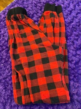 Source Unknown Red and Black Buffalo Plaid Pajama Pants